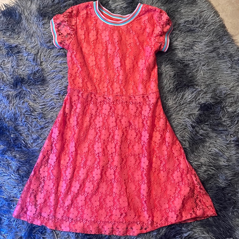 Youth orange and blue dress good condition